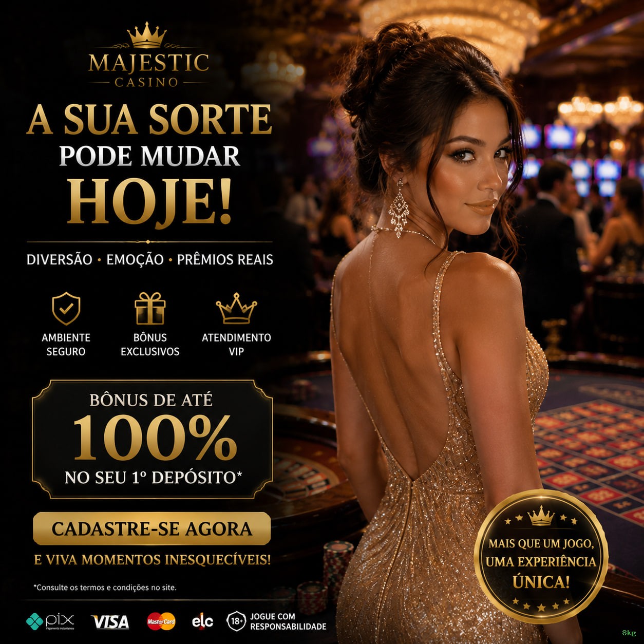 Métodos de pagamento aceitos na 8kg